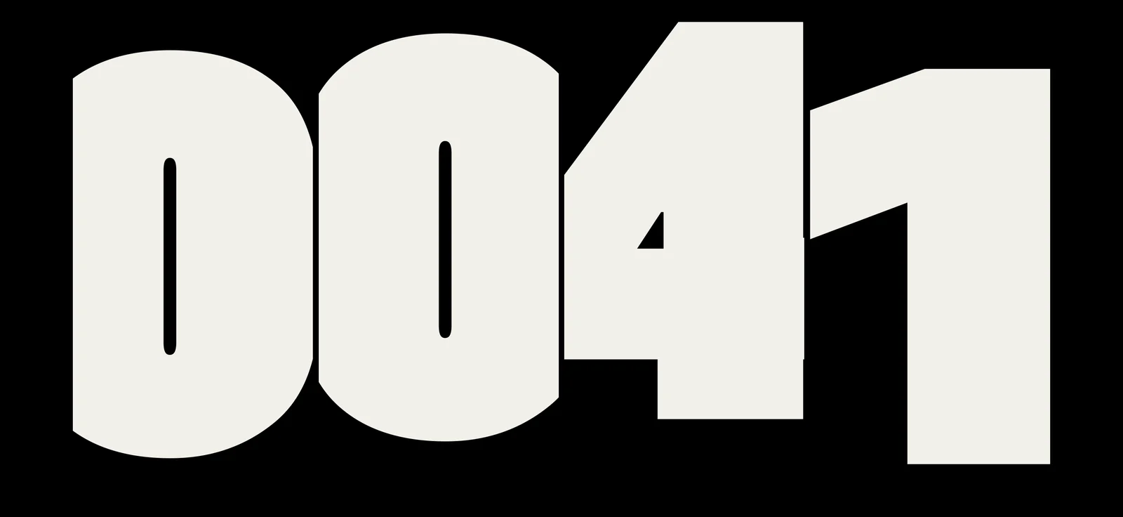 Heavy condensed digits